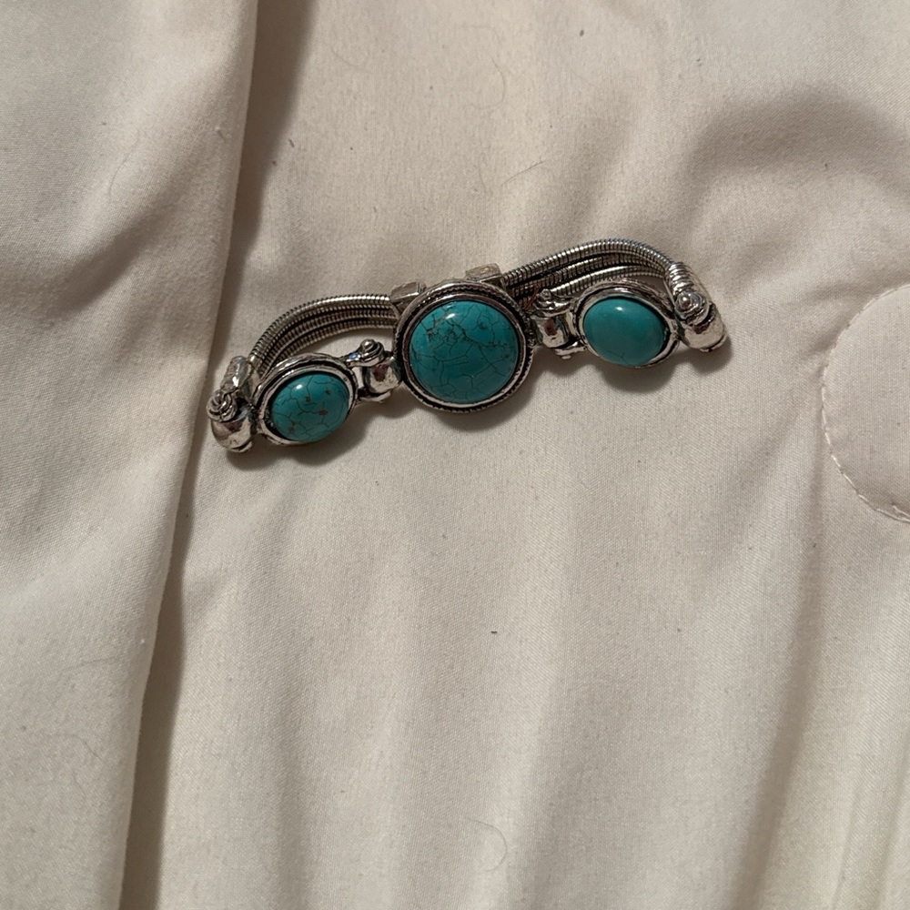 Silver and Turquoise Bracelet